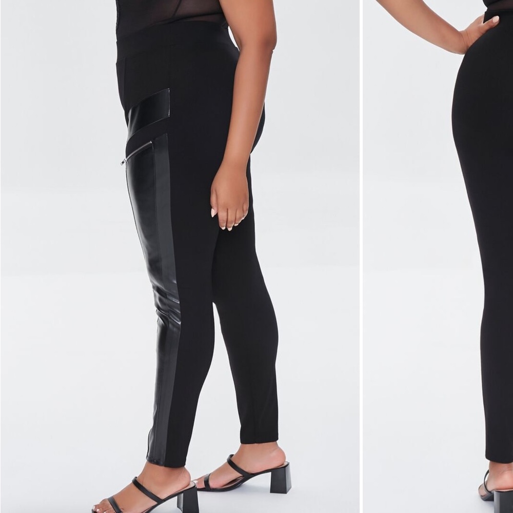 Black Leggings with Zippers - Picture 4 of 12